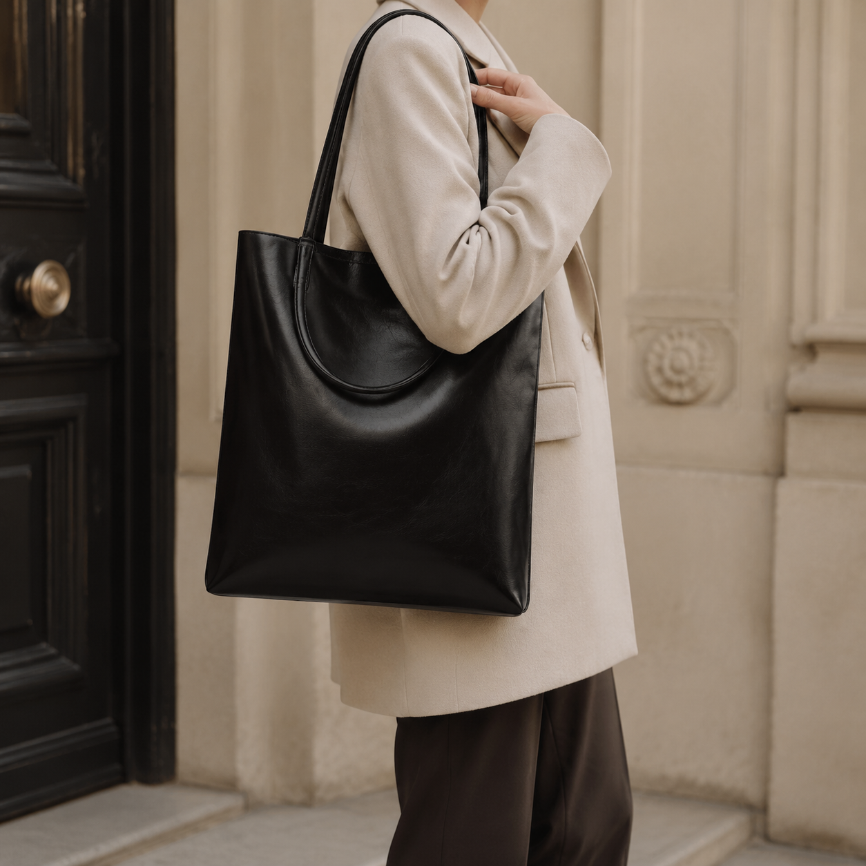 The Elara Leather Tote