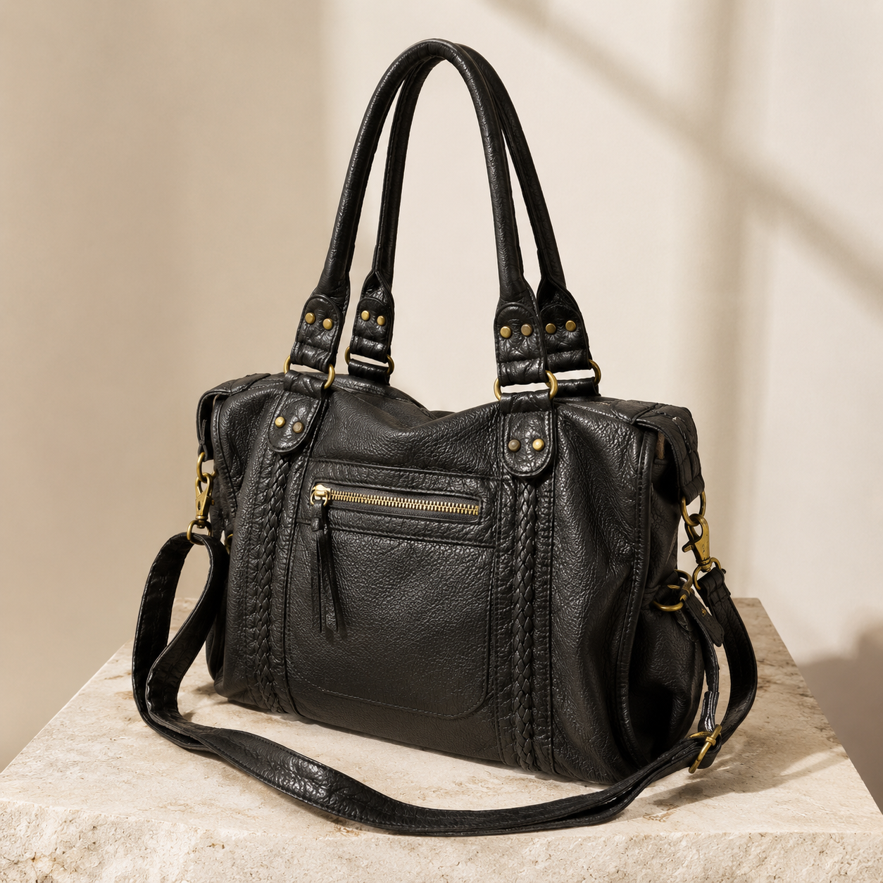 The Elara Multi-Pocket Shoulder Bag